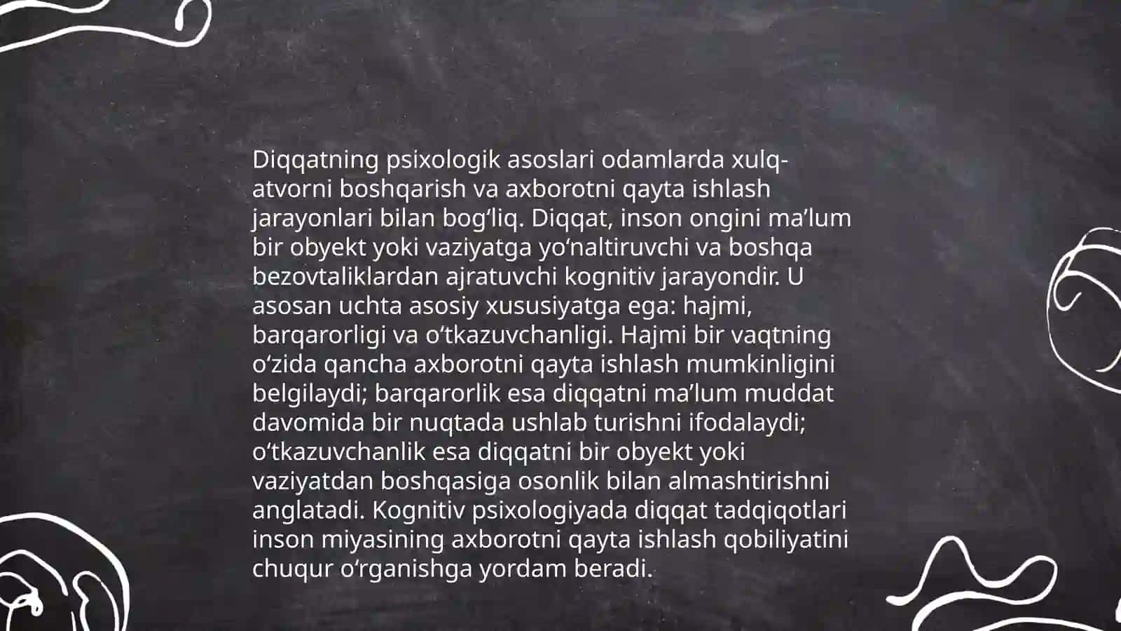 Diqqat haqida tushuncha va uning nerv fiziologik asoslari 4