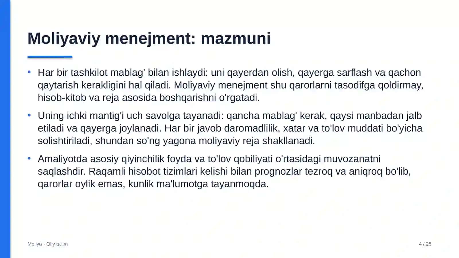 Diagnostika markazlarida moliyaviy menejment 4