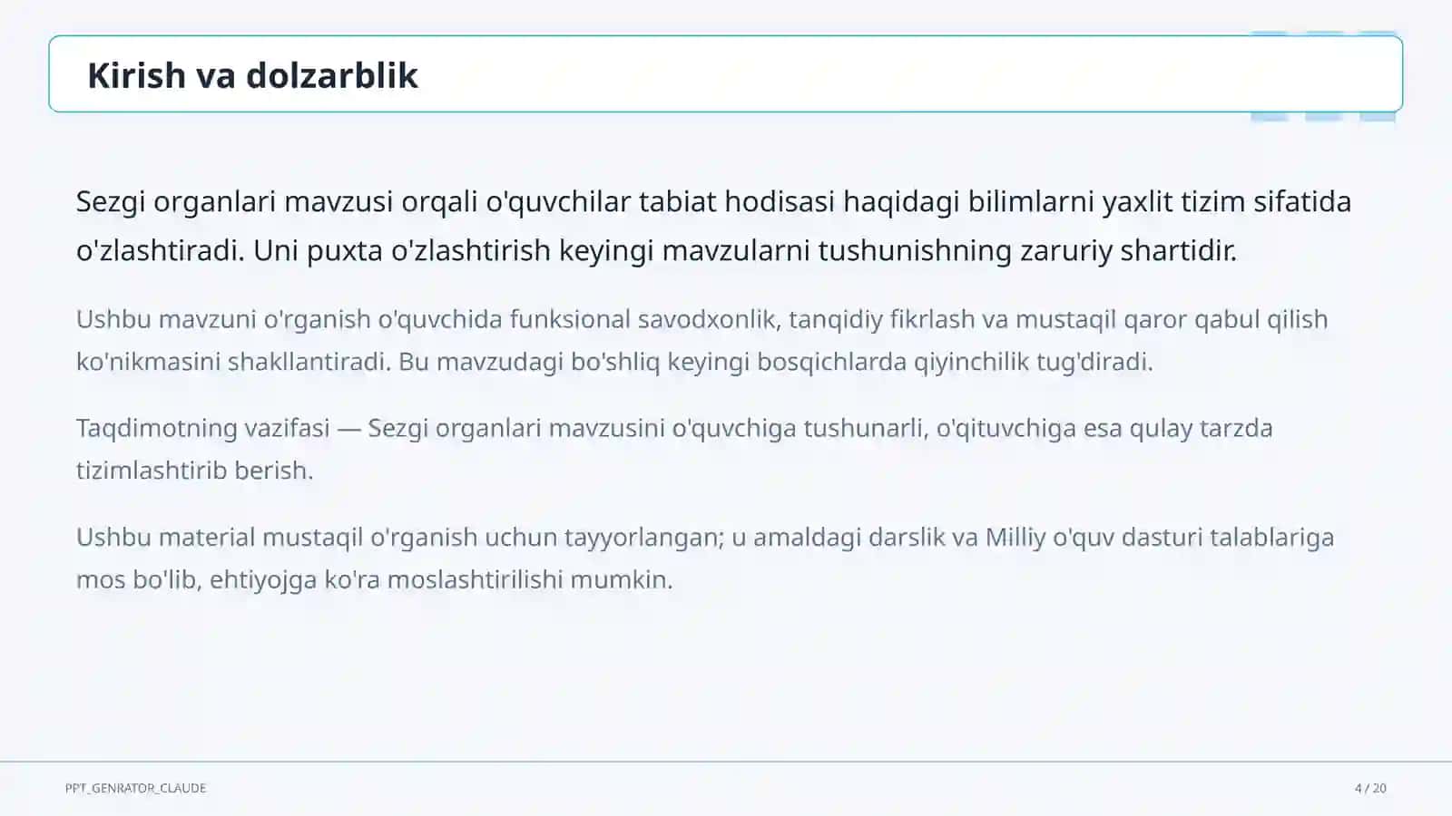Sezgi organlari (3-sinf) 4