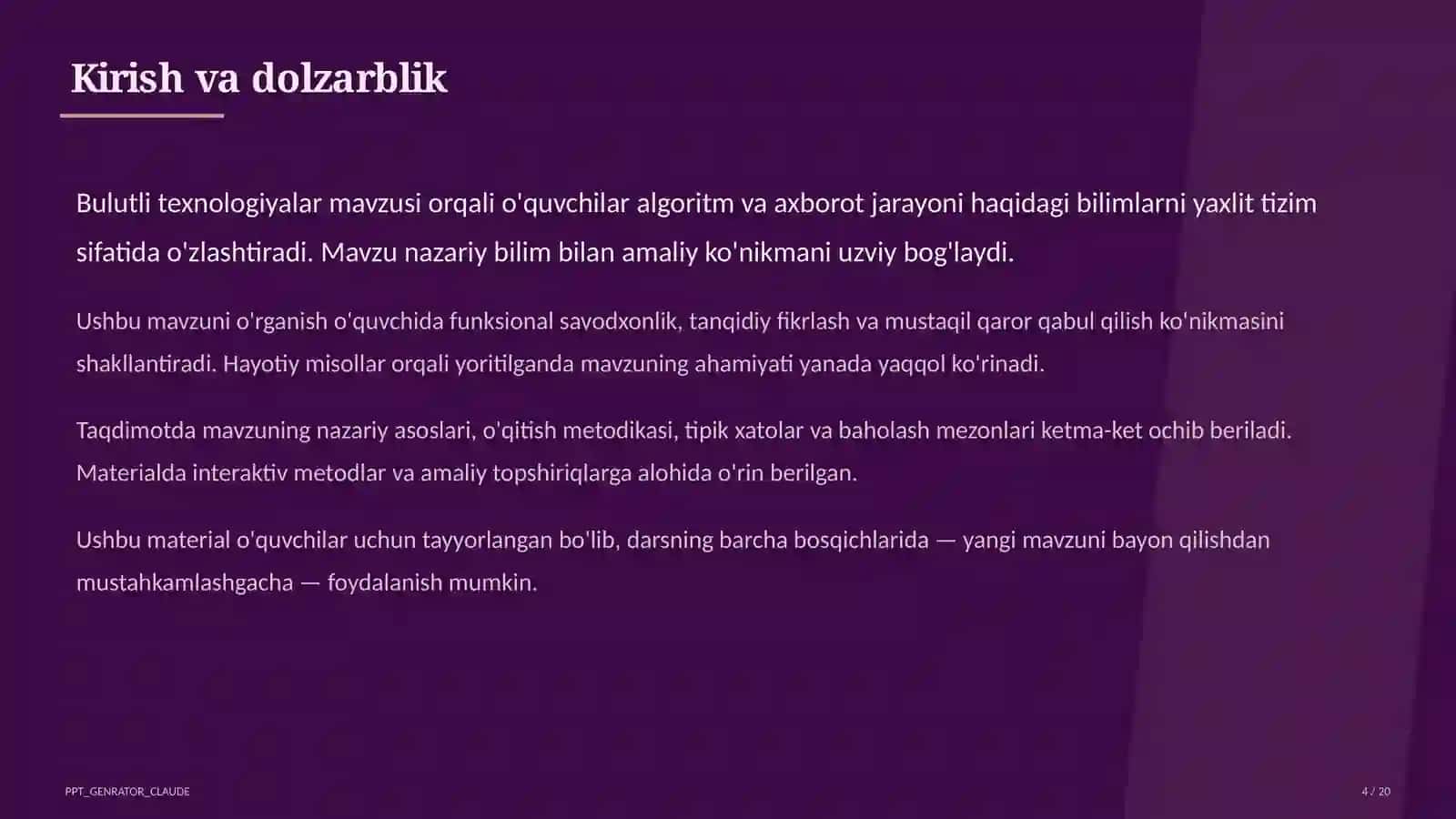 Bulutli texnologiyalar (11-sinf) 4