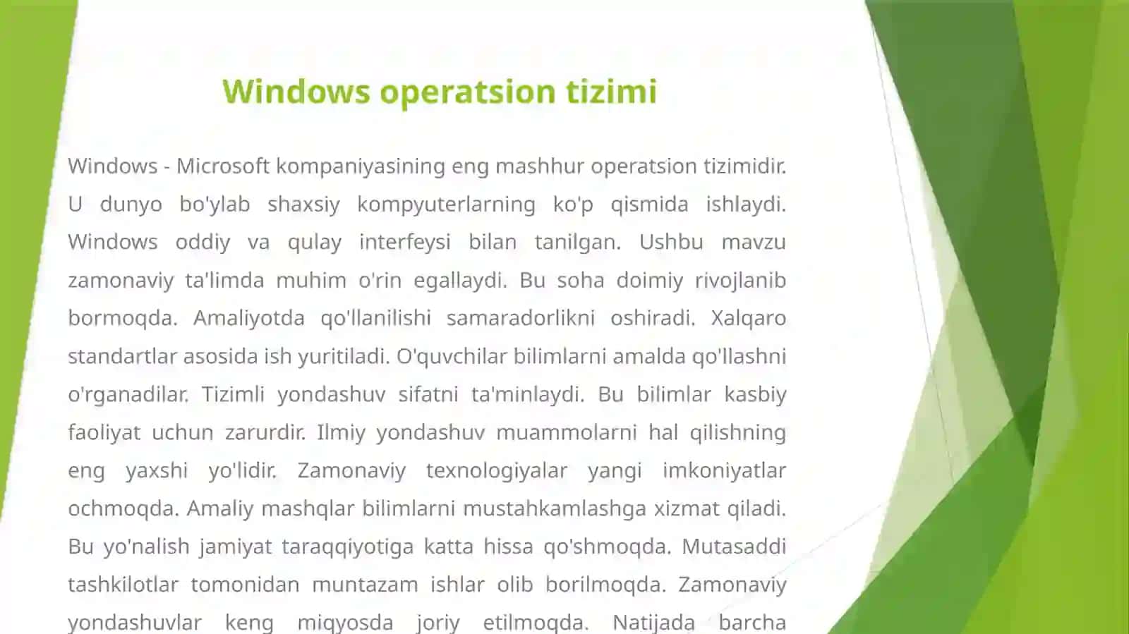 OPERATSION TIZIMLAR: TURLARI, VAZIFALARI VA ISHLASH PRINSIPLARI 4