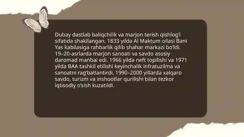 Dubay haqida maʼlumot 4