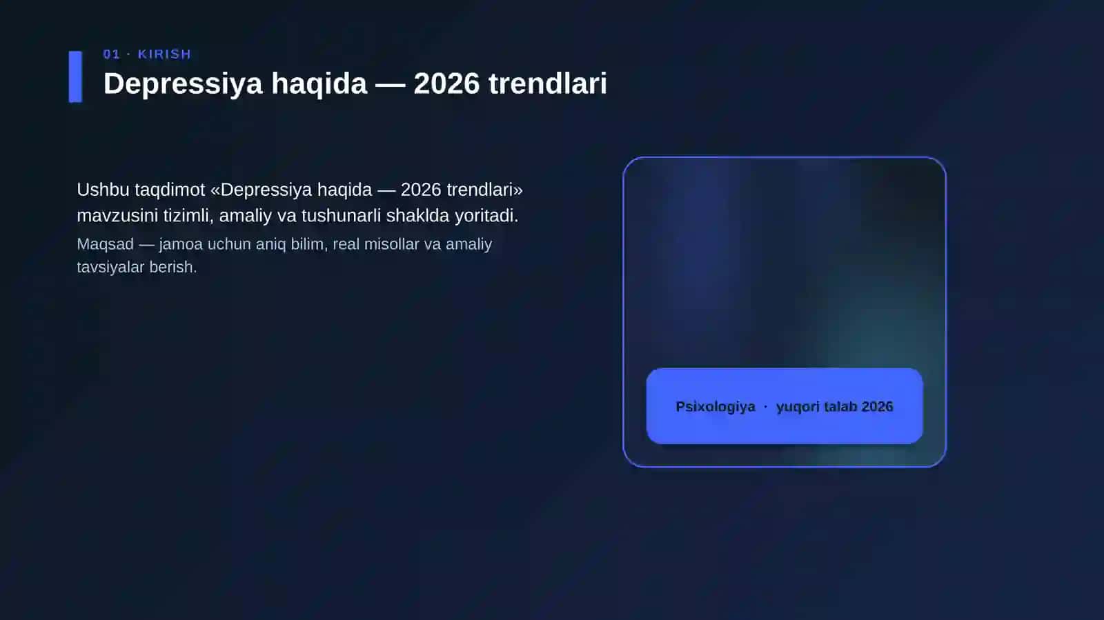 Depressiya haqida — 2026 trendlari 4