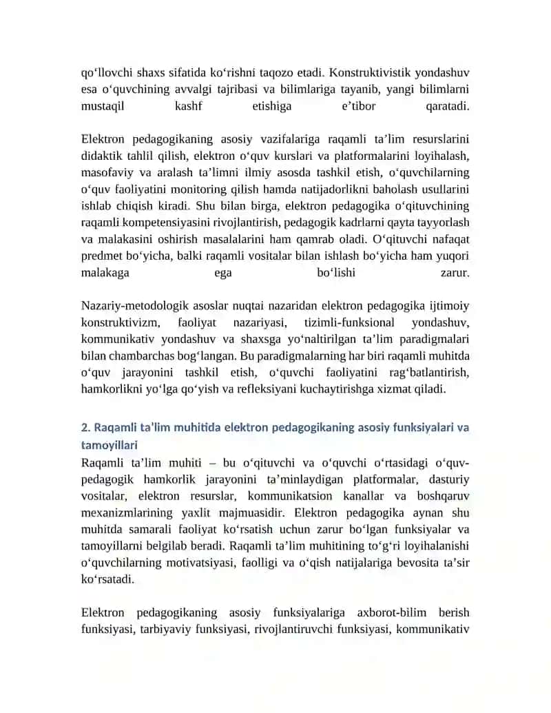 Elektron pedagogika – pedagogikaning zamonaviy tarmog‘i sifatida 4
