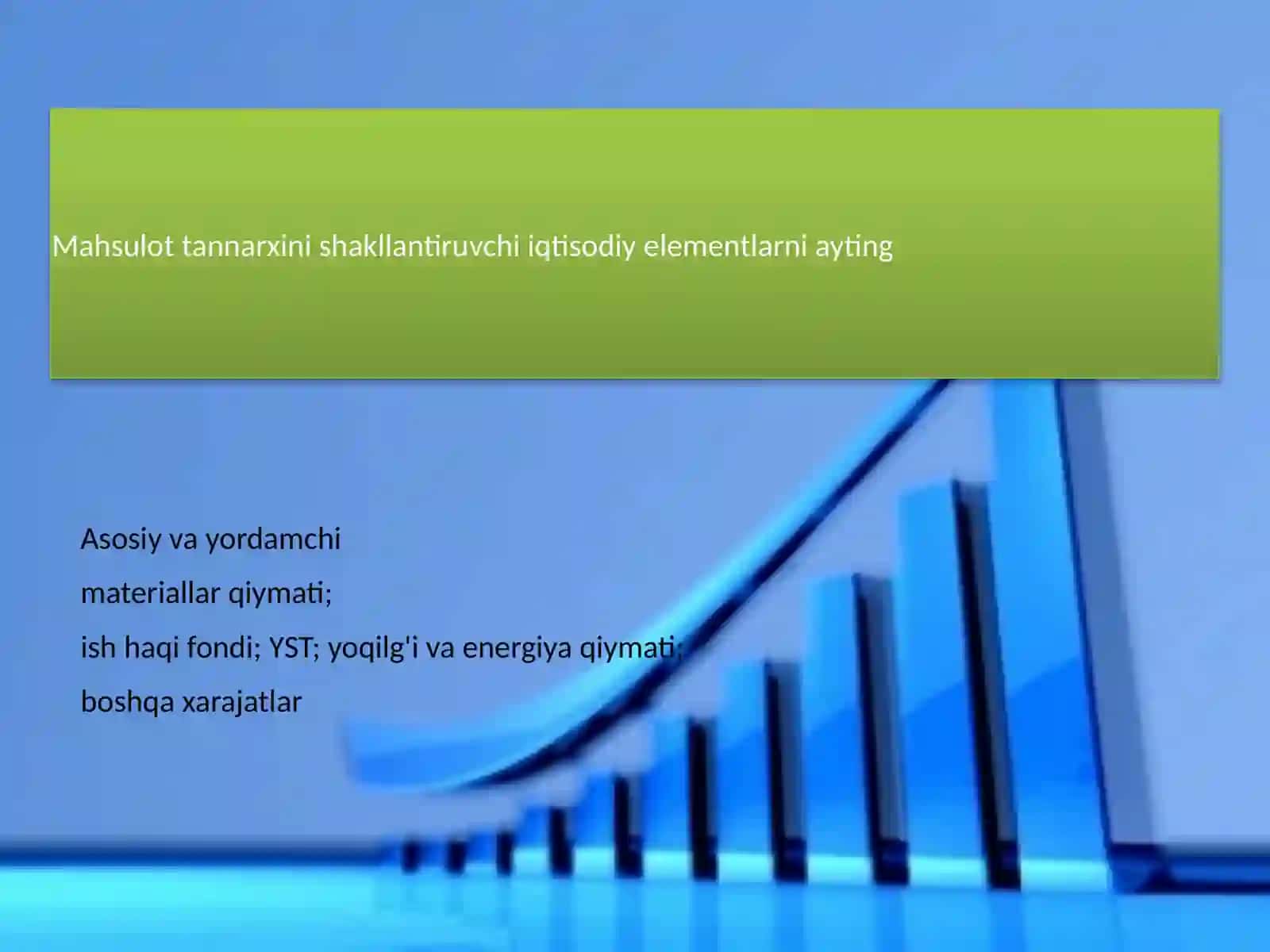 Iqtisodiyot - Foyda va rentabellik 4