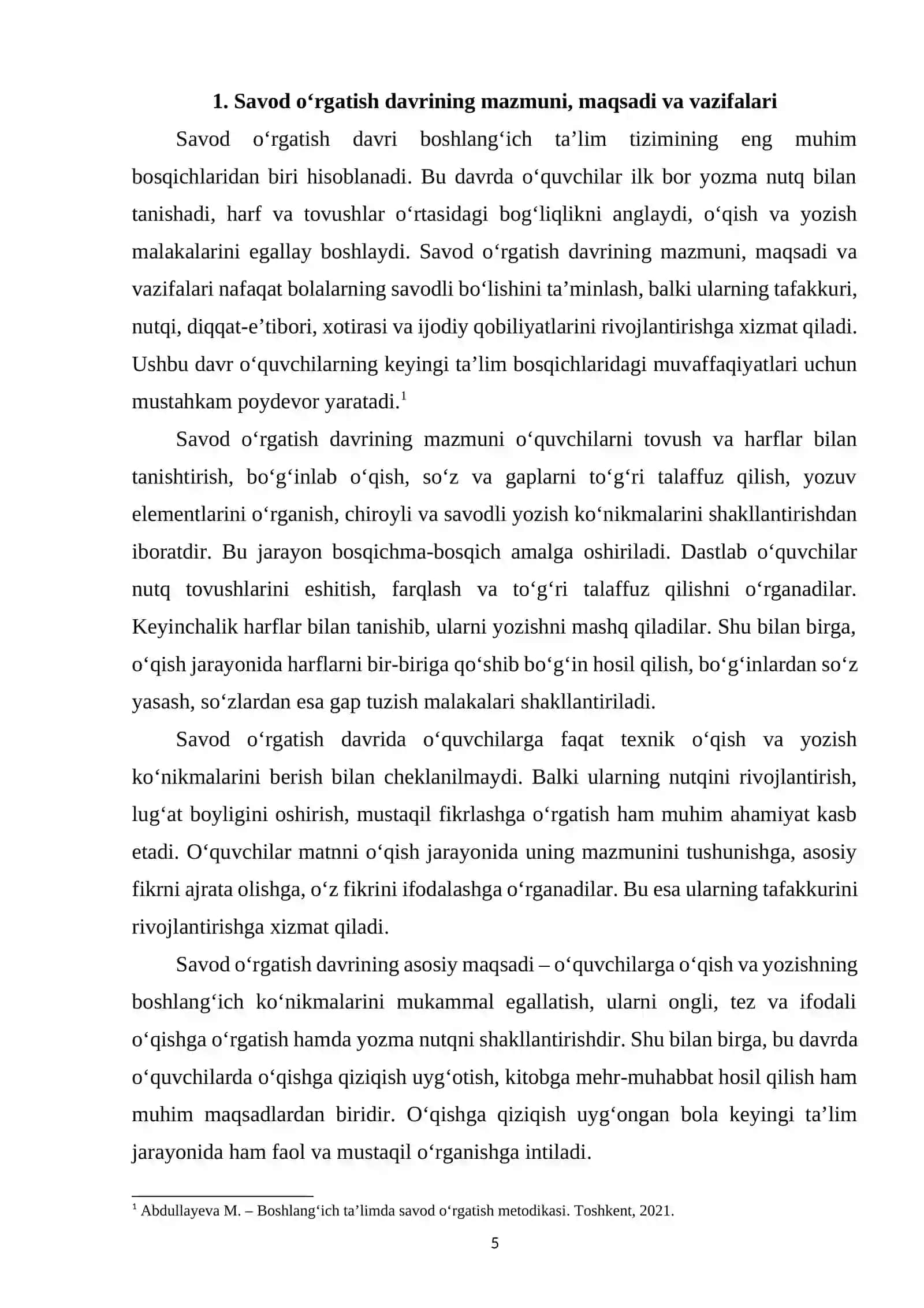 Savod o‘rgatish davrida yozuv darslarida o‘quvchilarni ongli o‘qishga o‘rgatish 4