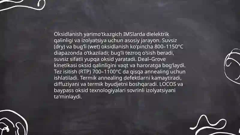 Fotolitografiya va maska ishlab chiqarish texnologiyalari 4