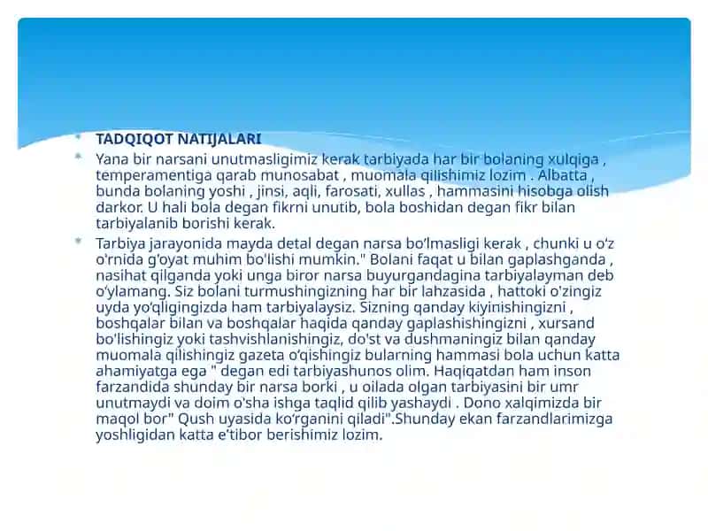 Tarbiyao’qitish jarayonida oila, maktab va mahallamkorligi 4