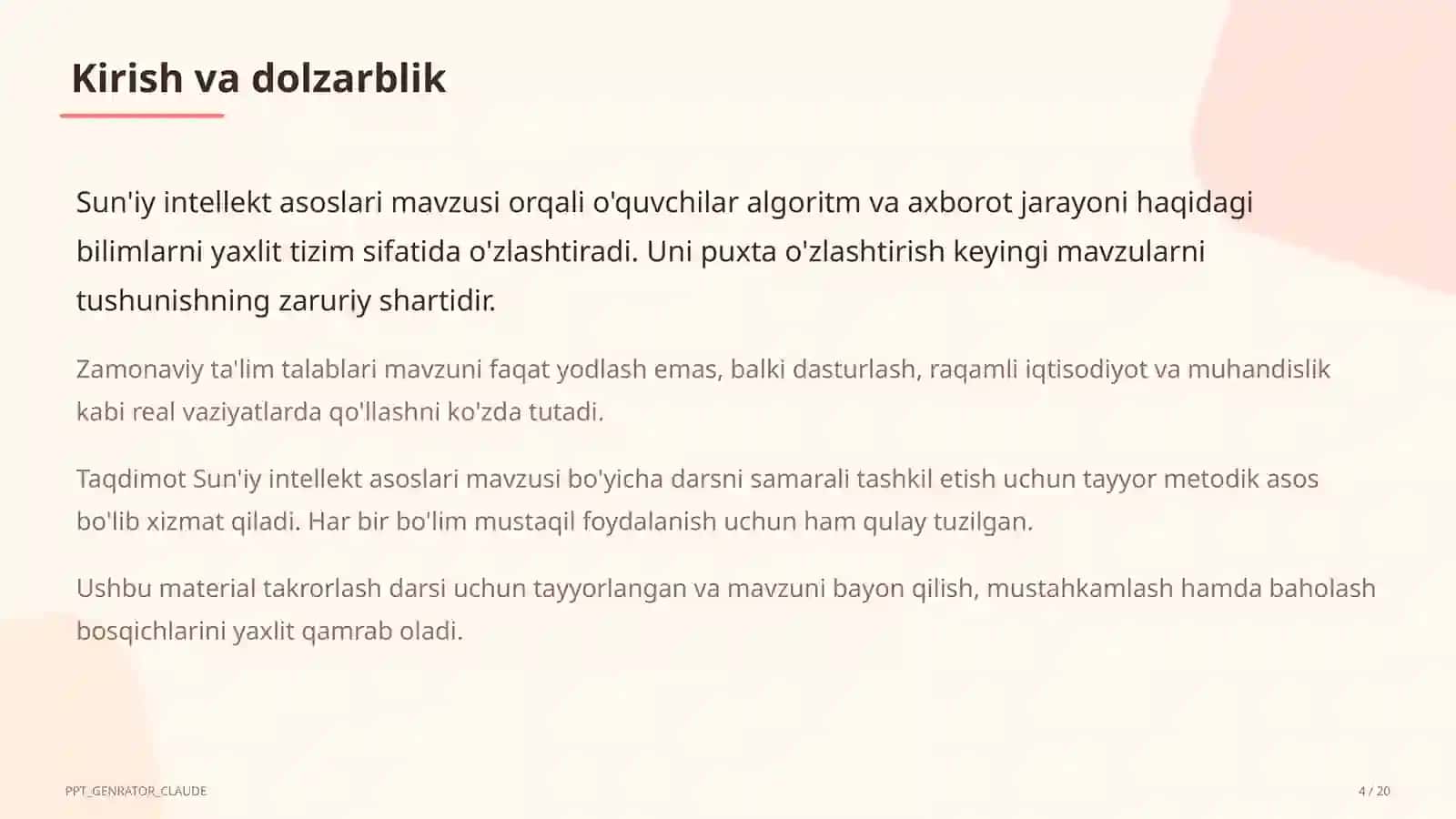 Sun'iy intellekt asoslari (10-sinf) 4
