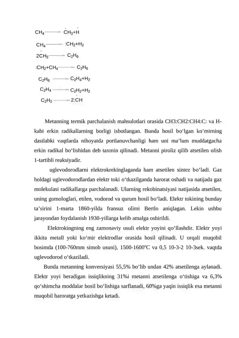 Atsetilen va uning gomologlari asosida Olinadigan monomerlar 4