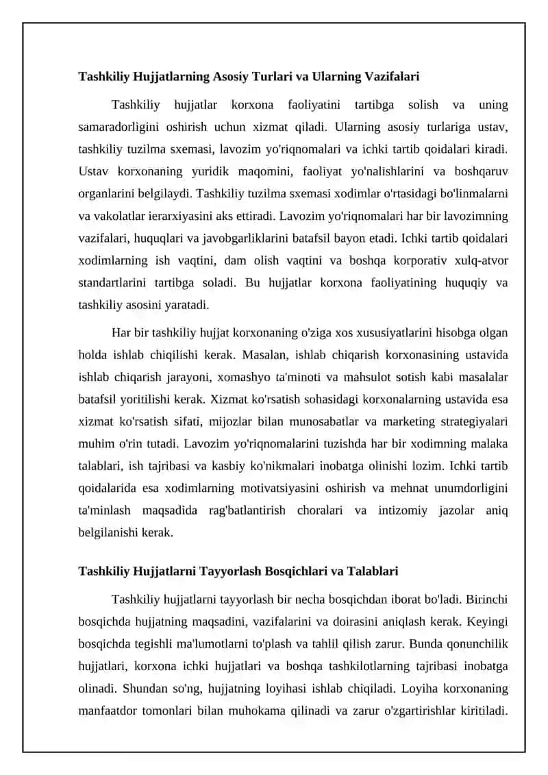 Tashkiliy hujjatlar va ularni rasmiylashtirish 4