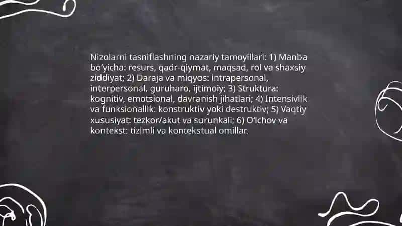 Ijtimoiy psixologik nizolar va ularning tasnifi 4