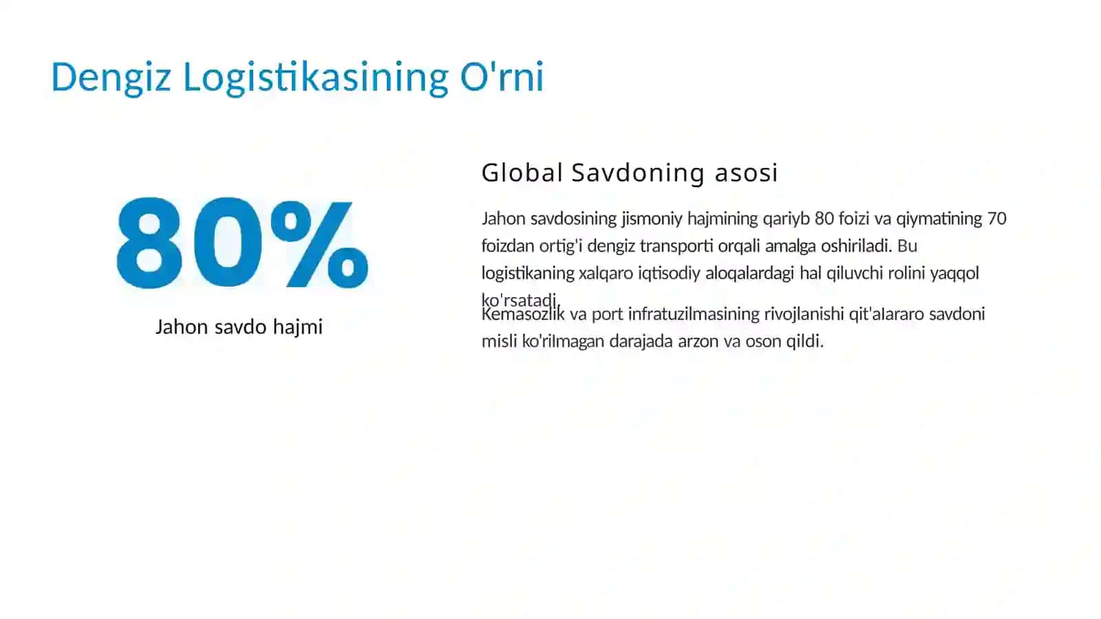 Globalsavdoda logistikaning ro'li 4