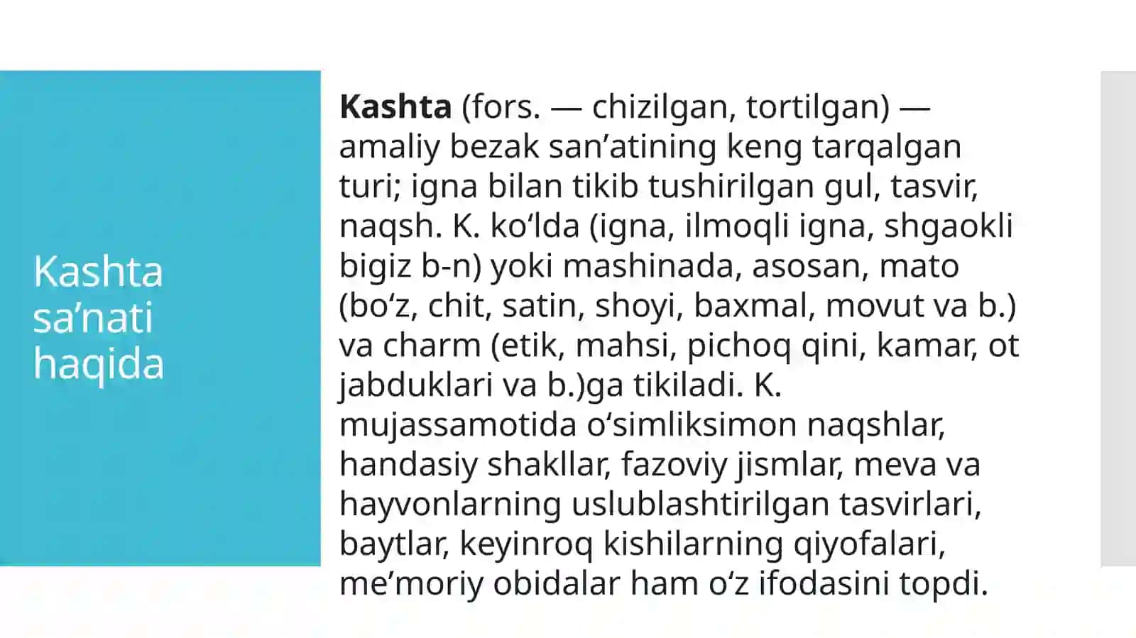 Kashta tikish sa'nati 4