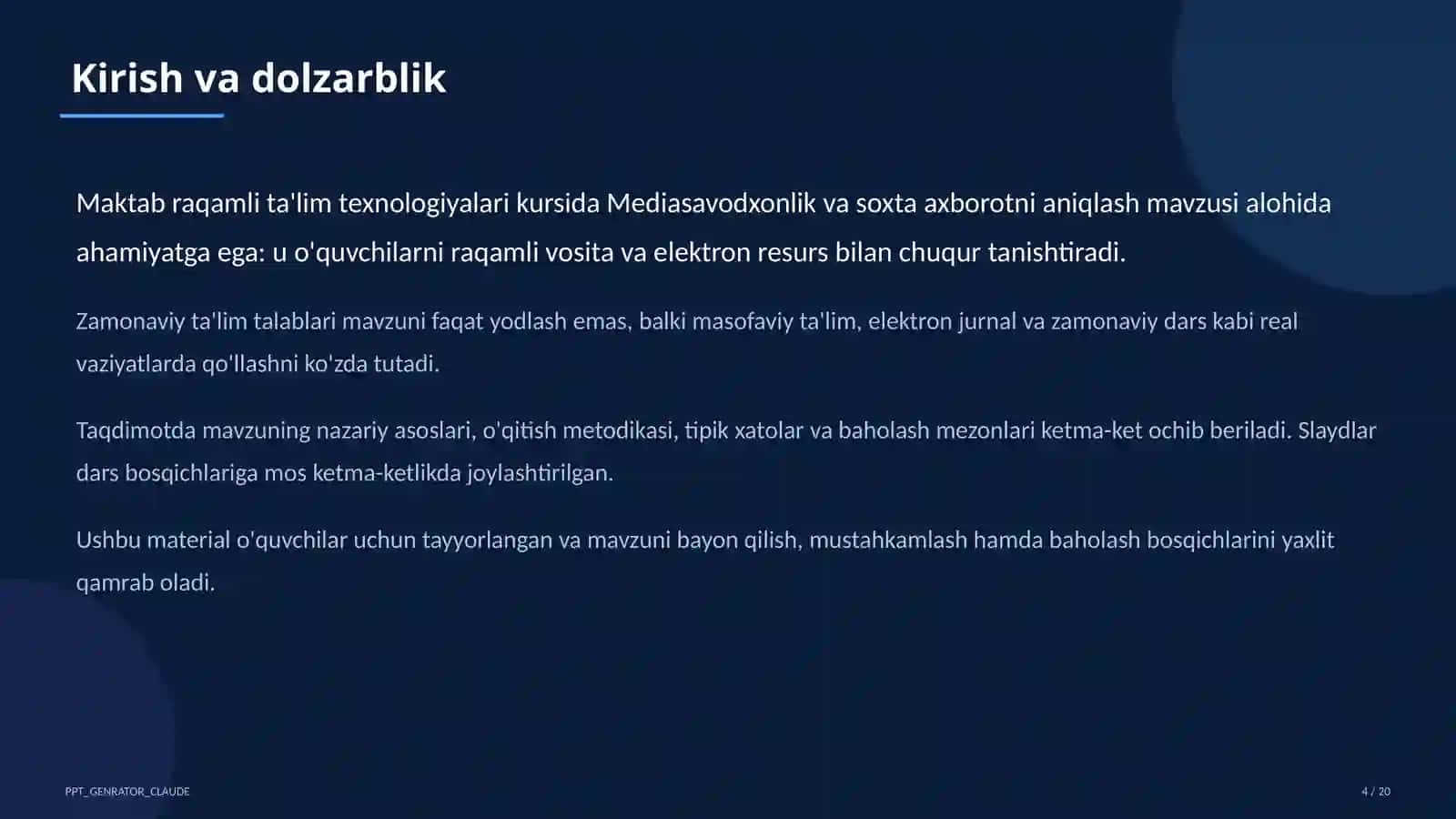 Mediasavodxonlik va soxta axborotni aniqlash 4