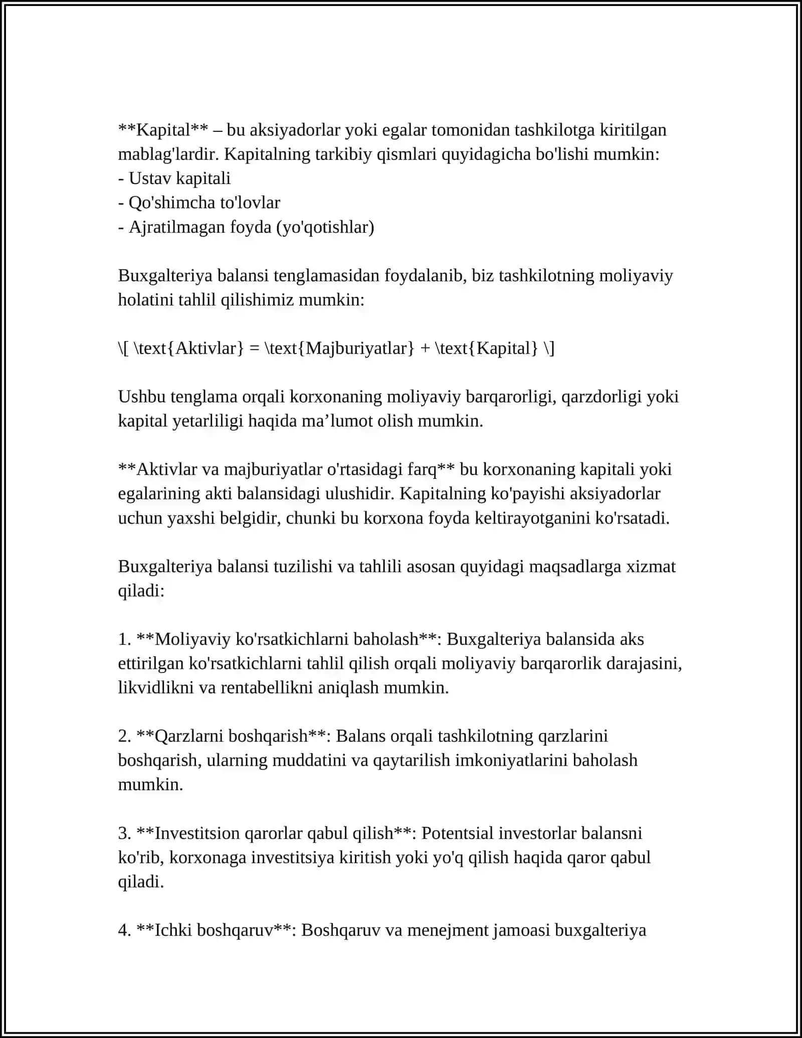 BUGXALTERIYA BALANSI VA UNING TUZILISHI 4