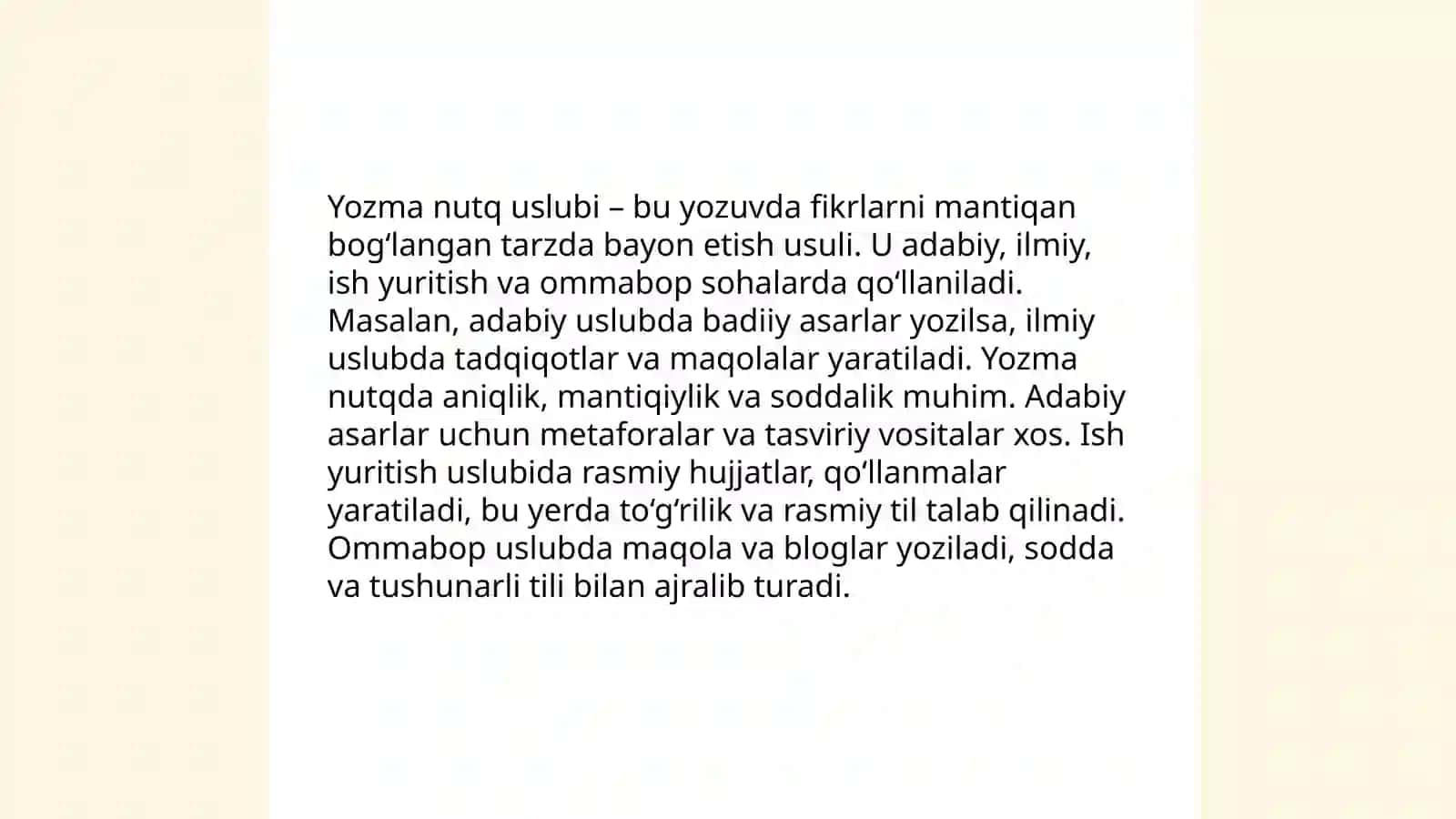 Og'zaki nutq uslubi 4