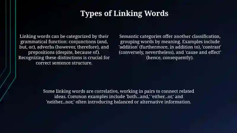 Linking words 4