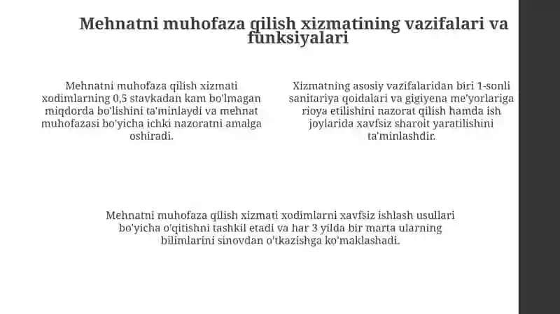 Qishloq xo'jaligi korxonalarida mehnat muhofazasiga oid ishlarni tashkil qilish 4