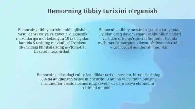 Xavotirlanish va depressiyani aniqlash metodikasi 4