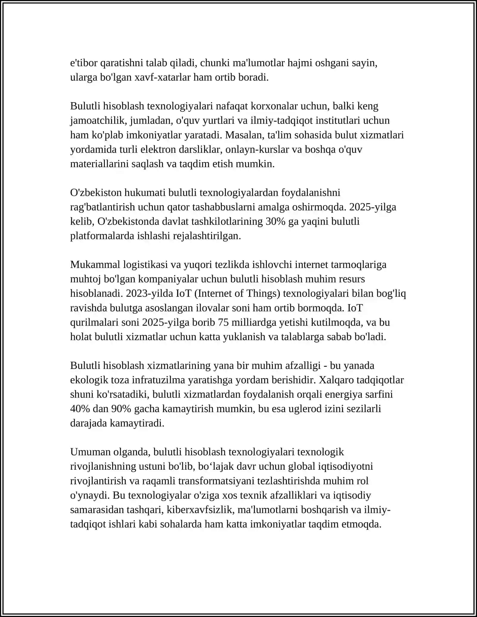 Bulutli hisoblash texnologiyalari 4