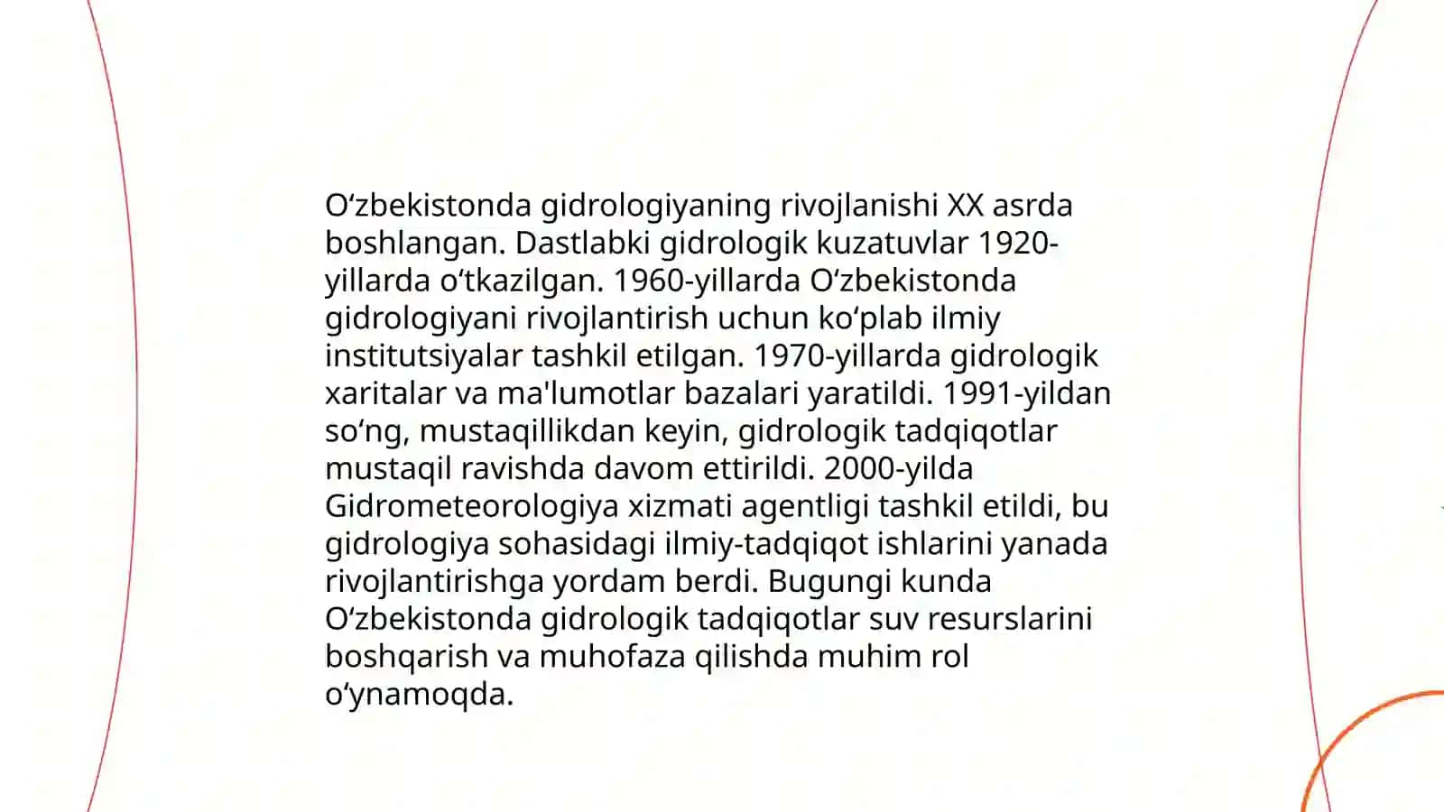 Oʻzbekistonda gidrologiyaning shakllanish bosqichlari 4