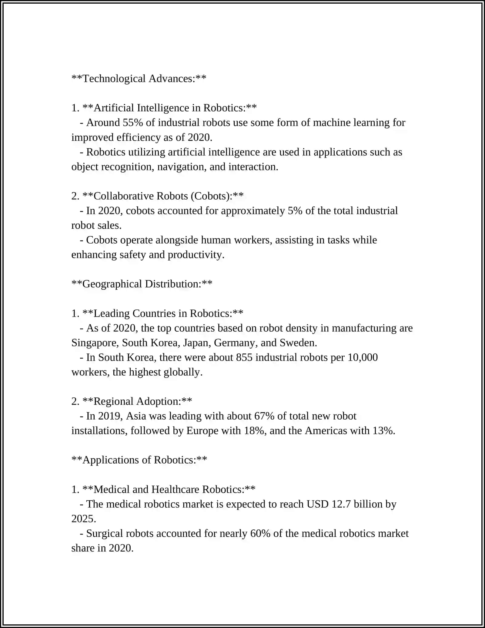 Robotics: An Overview with Key Information and Statistics 4