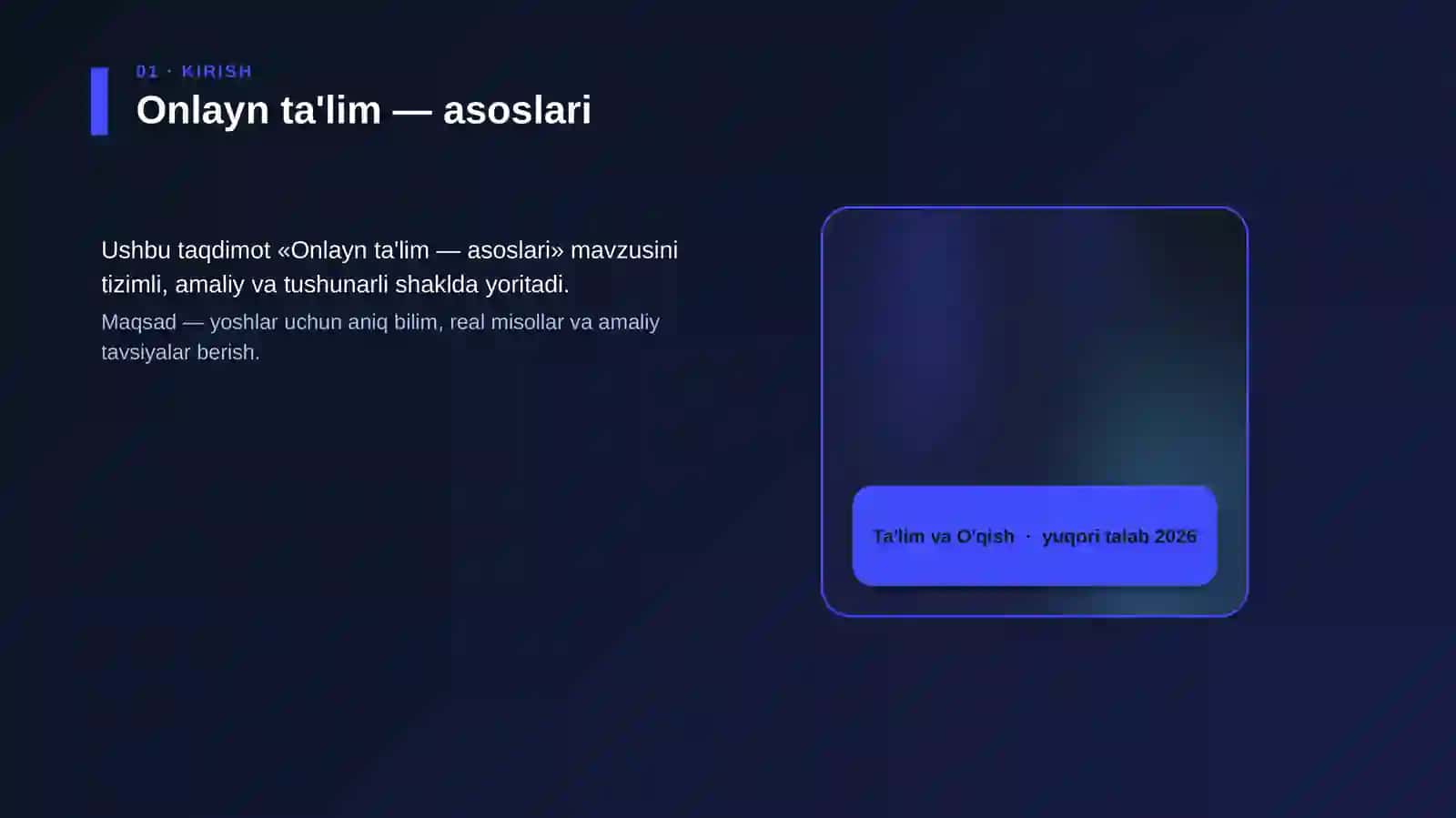 Onlayn ta'lim — asoslari 4