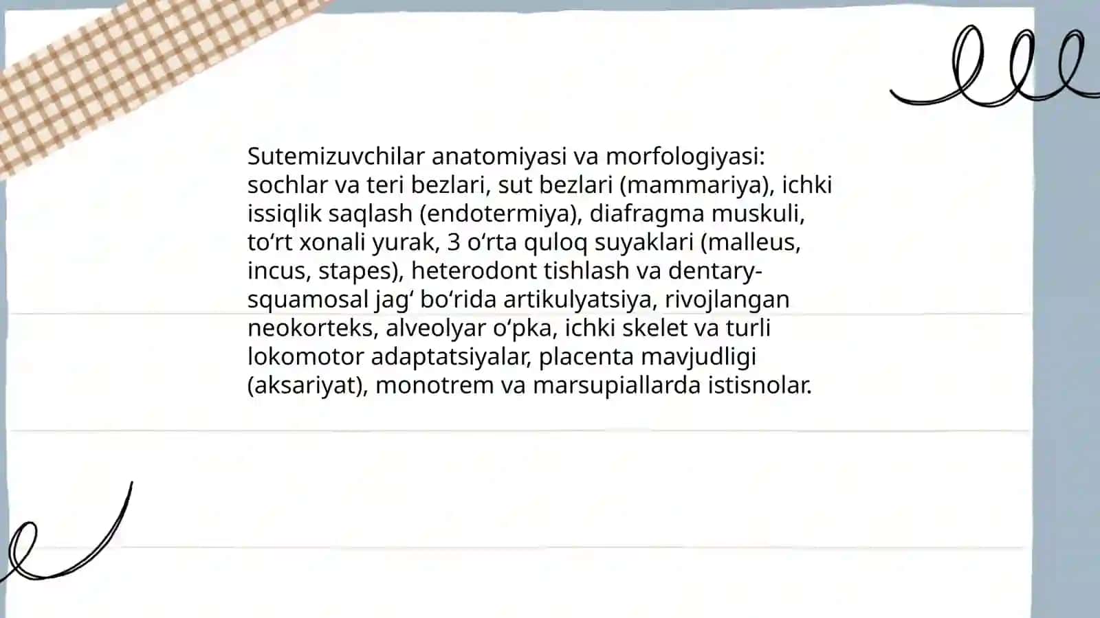 Sutemizuvchilar sinfi 4