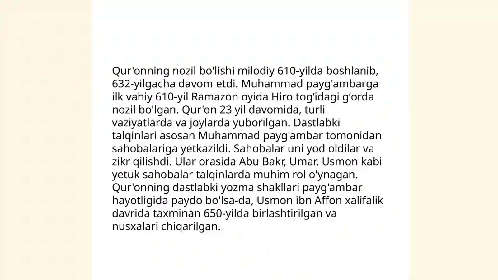 Islom tafakkuri va madaniyatining shakllanish bosqichlari 4