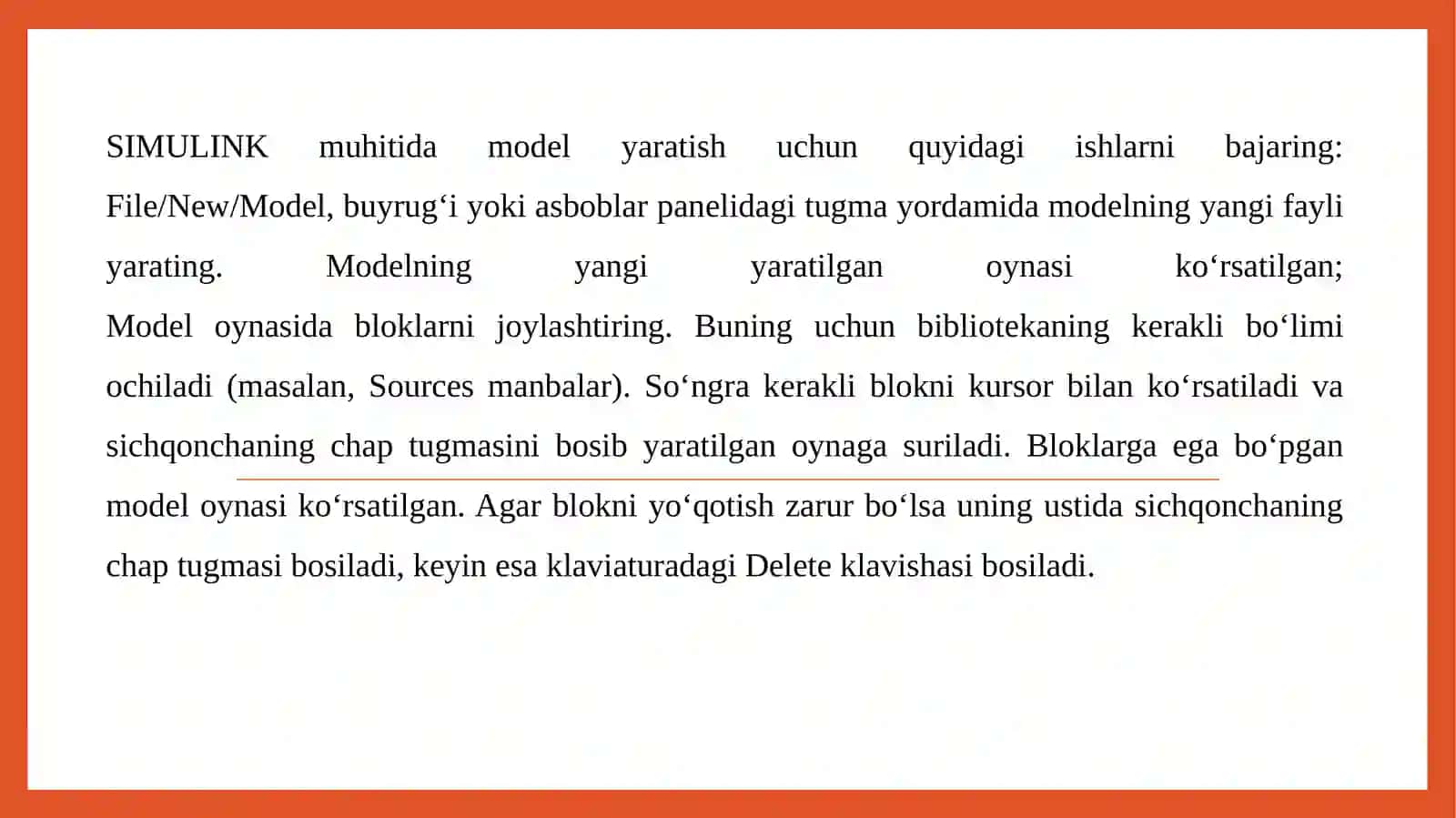 Simulink qismdastur blocklari 4