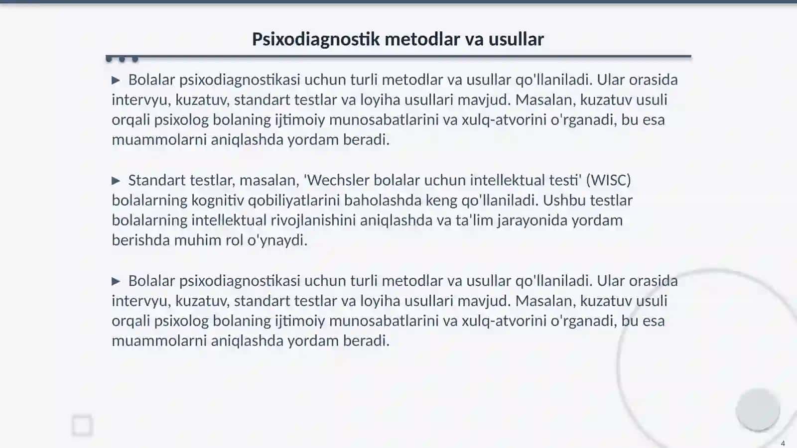 bolalar psixadiagnostikasi 4