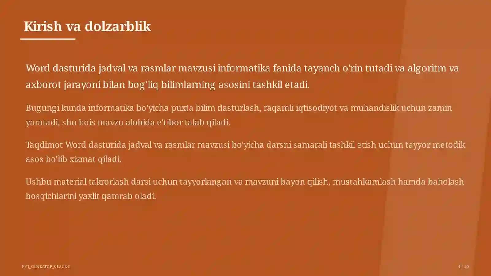 Informatika va axborot texnologiyalari (5–11) — takrorlash darsi uchun 4