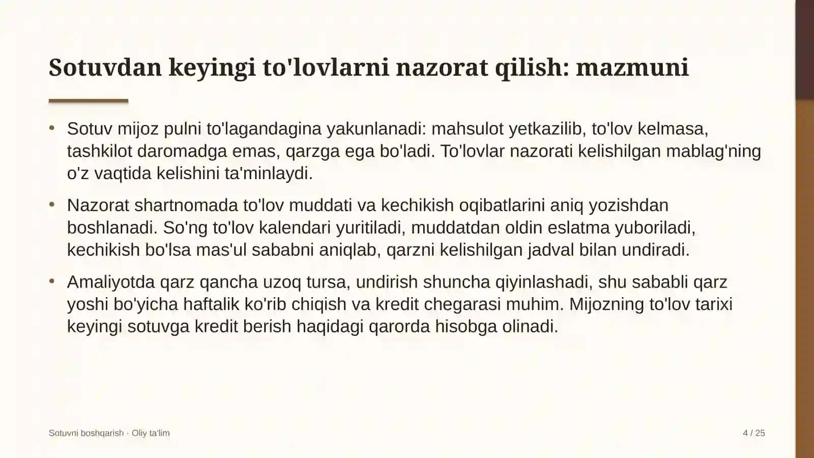 o'yin ishlab chiqish studiyalarida sotuvdan keyingi to'lovlarni nazorat qilish 6504 4