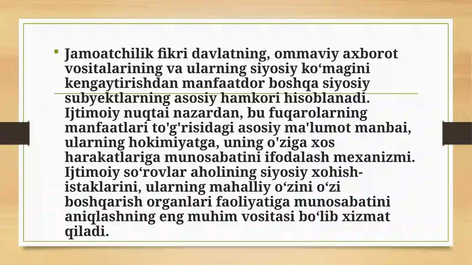Jamoatchilik fikri nima 4