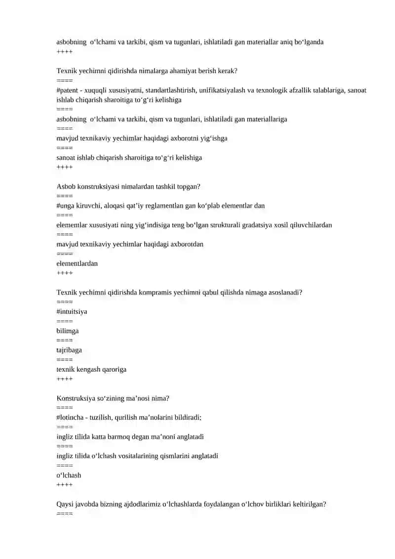 O‘lchash qurulmalari elementlari 4