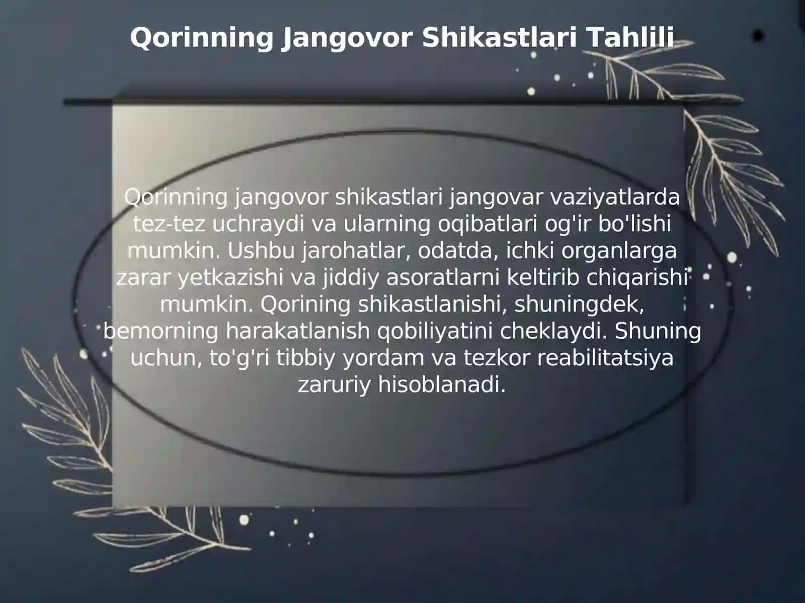 Koʻkrak Qafasi Jangovor Shikastlari Ta'siri 4