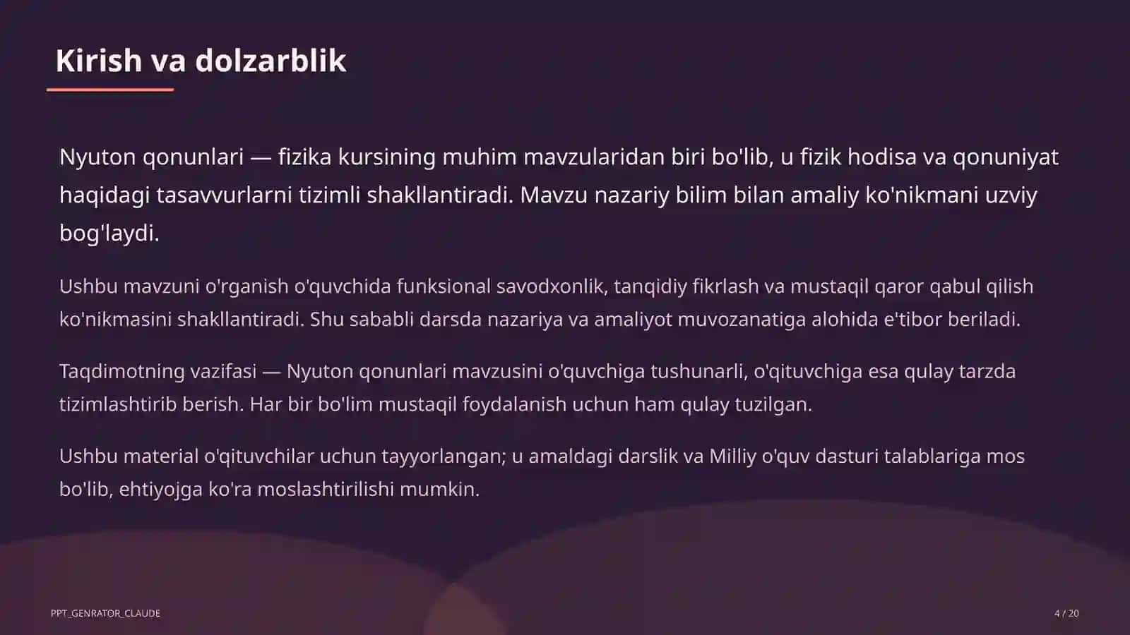 Nyuton qonunlari (9-sinf) 4