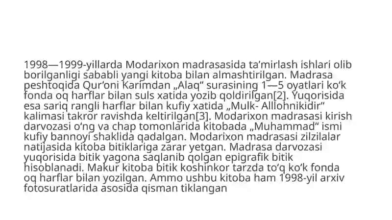 Modarixon Madrasasi 4
