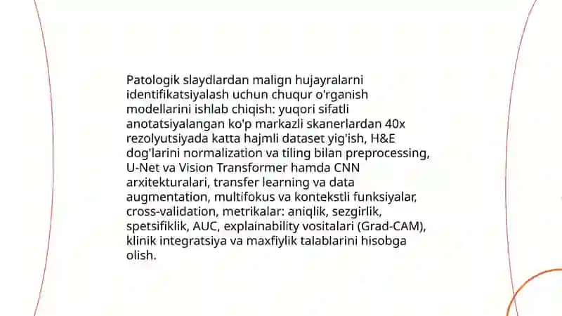 Sun'iy intellekt asosida onkologik kasalliklarni tashxislash va davolash strategiyaları 4