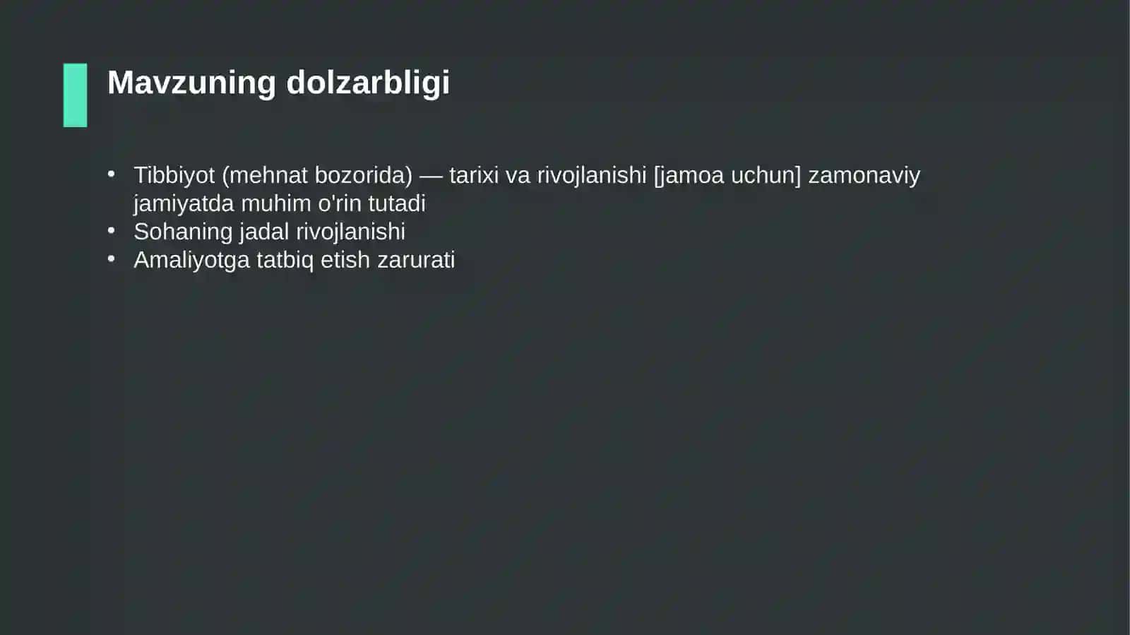 Tibbiyot (mehnat bozorida) — tarixi va rivojlanishi [jamoa uchun] 4