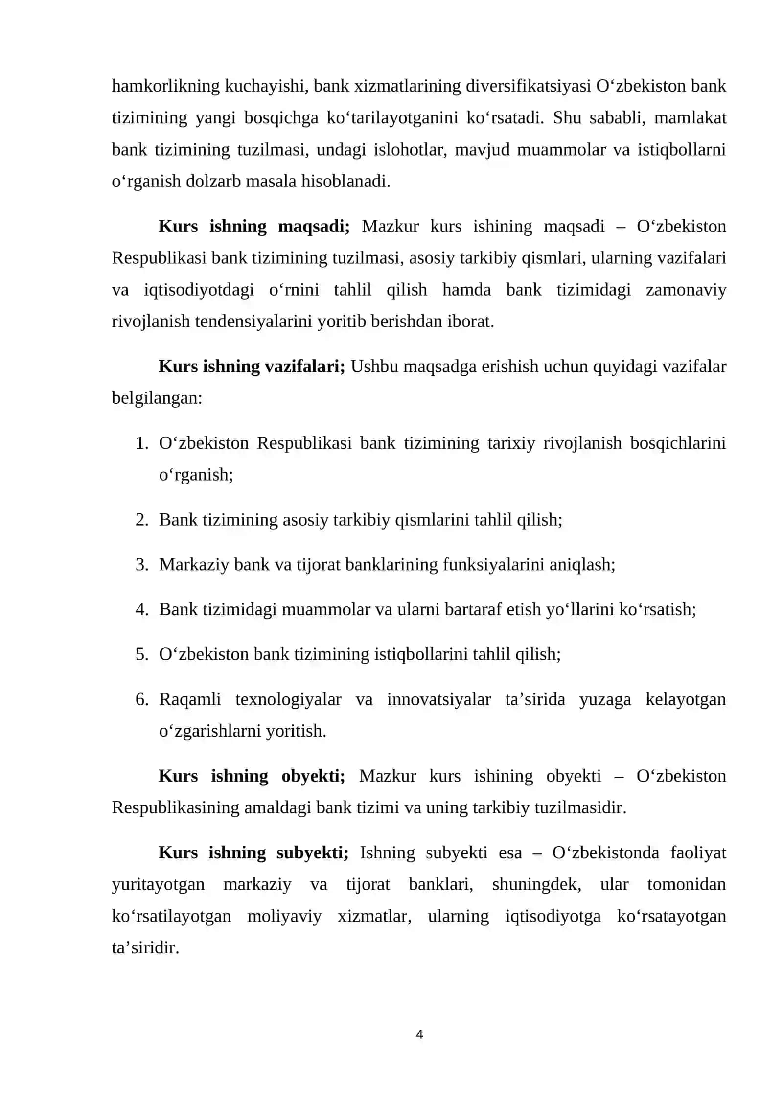 Oʻzbekiston respublikasi bank tizimi va uning tarkibi 4