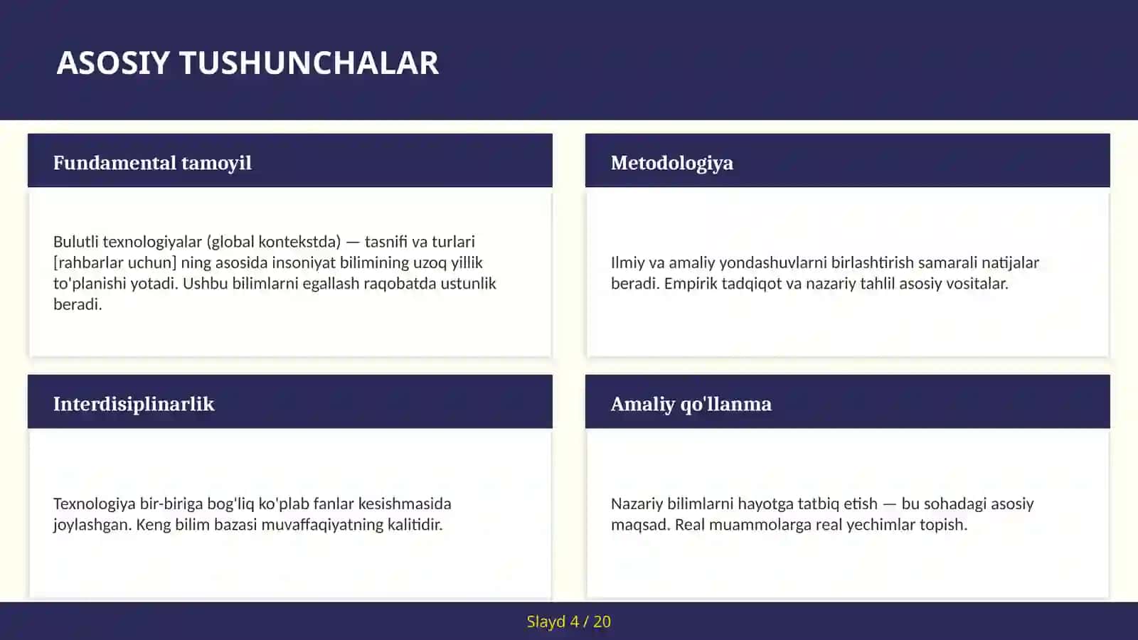 Bulutli texnologiyalar (global kontekstda) — tasnifi va turlari [rahbarlar uchun] 4