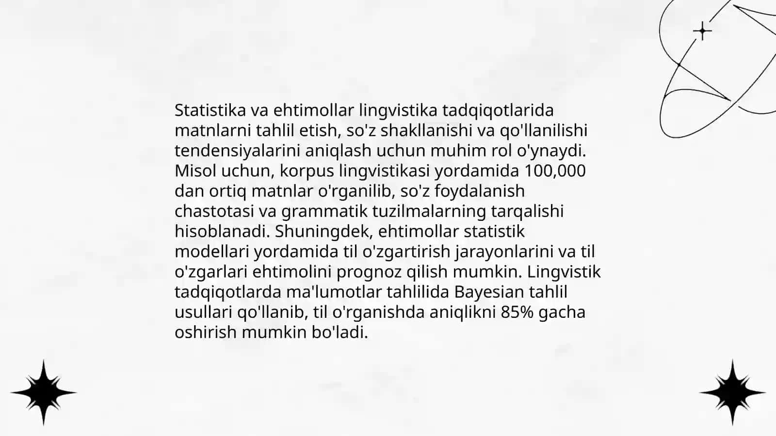 Kompyuter lingvistikasida ehtimollar nazariyasi 4