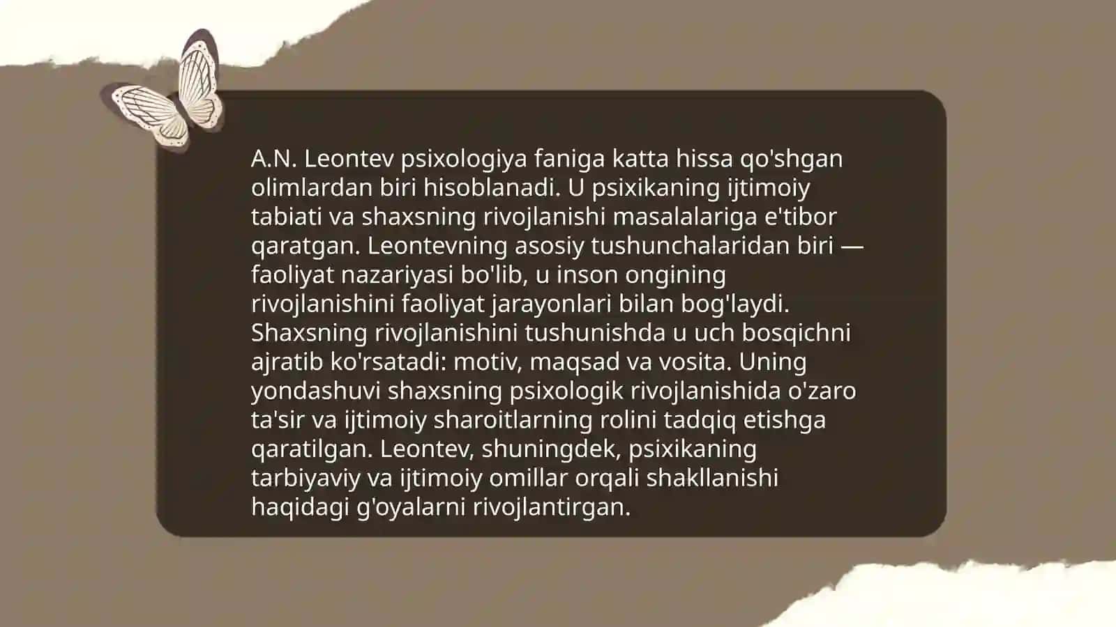 Faoliyat nazariyasi tahlili 4