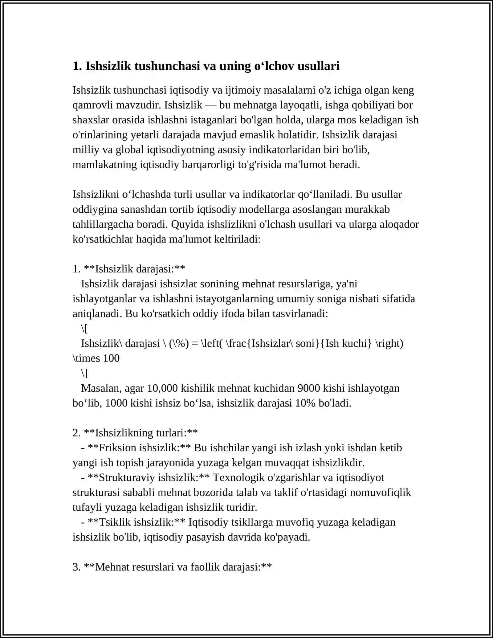 ISHSIZLIK SABABLARI XUSUSIYATLARI VA KAMAYTIRISH YOʻLLARI 4