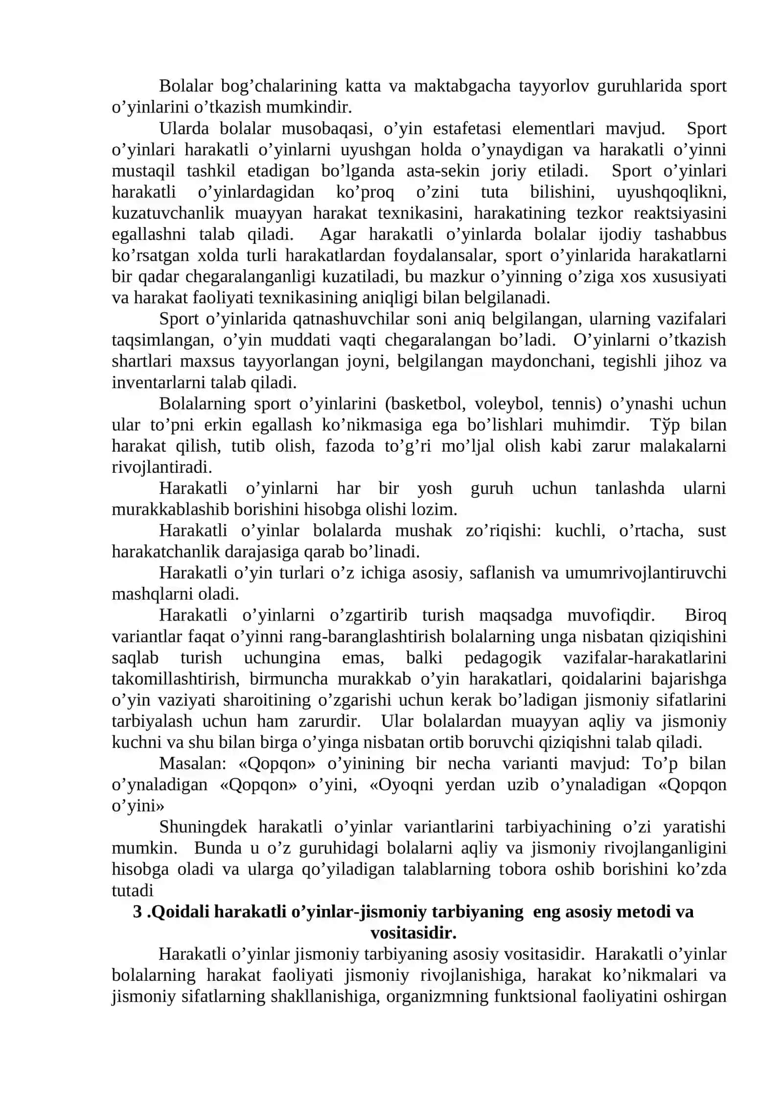 Harakatli o'yinlar 4