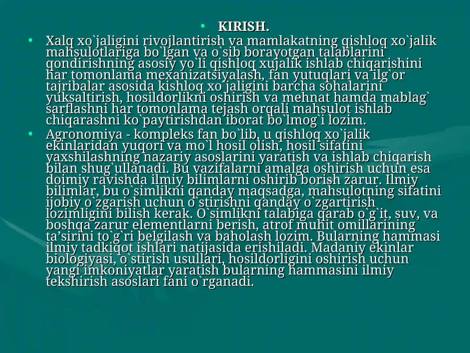 Dala ekinlarini yetishtirish tehnologiyasi 4