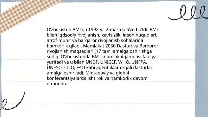 Oʻzbekiston va jahon hamjamiyati 4