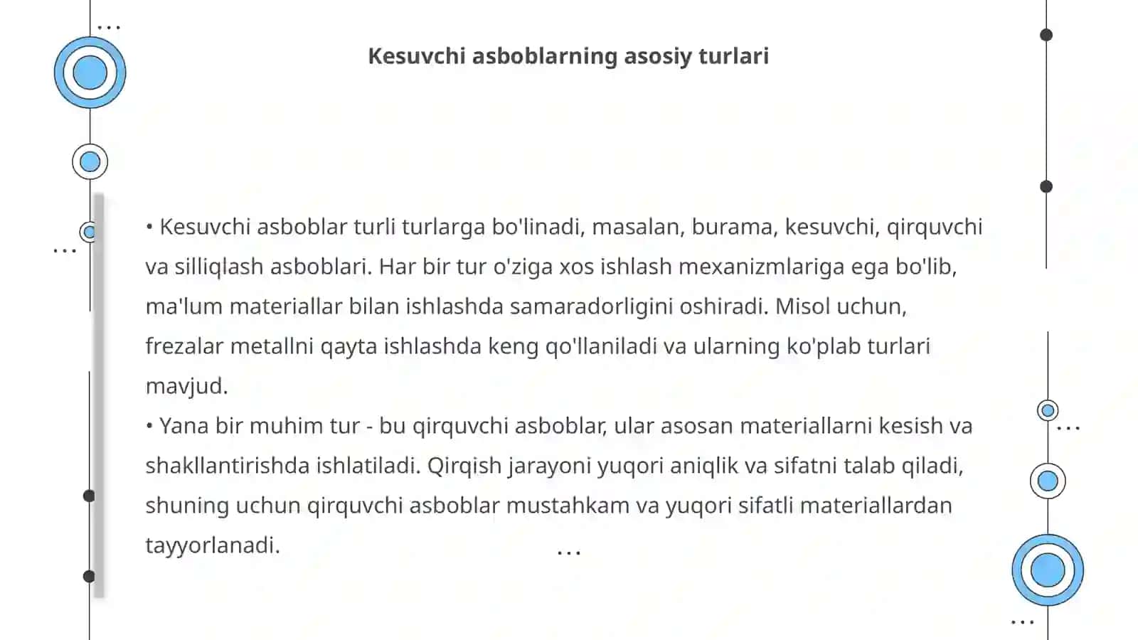 Kesuvchi asboblarning turlari 4